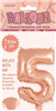 BALLOON FOIL 14 ROSE GOLD 5  SelfInflating