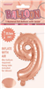 BALLOON FOIL 14 ROSE GOLD 9  SelfInflating