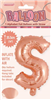 BALLOON FOIL 14 ROSE GOLD S  SelfInflating