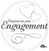 Balloon Foil 17 Engagement Uninflated