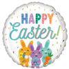 Balloon Foil 17 Happy Easter Cute Bunnies Uninflated