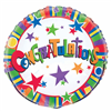 Balloon Foil 18 Congratulations Stars Uninflated