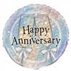 Balloon Foil 18 Happy Anniversary Glass Uninflated