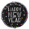 Balloon Foil 18 New Years Neon Dots 72947 Uninflated