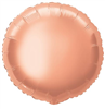 Balloon Foil 18 Round  Rose Gold Uninflated