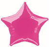 Balloon Foil 18 Star Hot Pink Uninflated