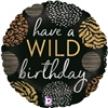 Balloon Foil 18 Wild Birthday G26131p Uninflated