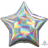 Balloon Foil 19 Silver Star Uninflated