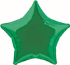 Balloon Foil 20 Star Green Uninflated