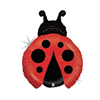 Balloon Foil 27 inch Ladybug Red Uninflated