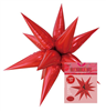 Balloon Foil 275 Starburst Red AirFill