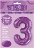 Balloon Foil 34 Purple 3 Uninflated