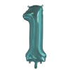 Balloon Foil 34 Teal 1 Uninflated 