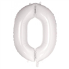 Balloon Foil 34 White 0 Uninflated 