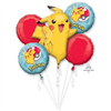 Balloon Foil Bouquet Pokemon 5Pk Uninflated