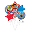 Balloon Foil Bouquet Toy Story 4 5Pk Uninflated