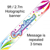 Banner Foil Congratulations 27m