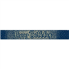 Banner Foil Glitter Navy Gold Bday 27m