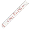 Banner Foil Rose Gold 16th Birthday