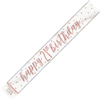 Banner Foil Rose Gold 21st Birthday