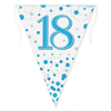 Bunting 18th Birthday Spark Fizz Blue 39m