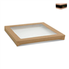 CATER BOX LID ONLY SQUARE SMALL KRAFT 100CTN