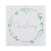 CHRISTENING PAPER NAPKINS GREEN AND WHITE  