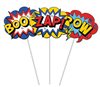 Cake Topper Superhero 3pk 