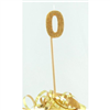 Candle 0 Long Pick Gold Glitter