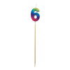 Candle 6 Long Pick Rainbow