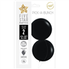 Five Star Balloons Matte Black 60Cm 2Pk