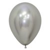 Five Star Balloons Reflex Silver 12Cm 20Pk