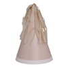 Five Star Party Hat With Tassel Topper White Sand 10 Pack