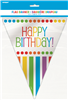 Flag Banner Birthday Rainbow 365m