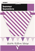 Flag Banner Dots  Stripes Purple