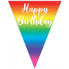 Flag Bunting Foil Birthday Rainbow 39M 631762