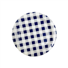 Gingham Blue Paper Plate 9 20pk