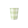 Gingham Green  Paper Cup 20pk