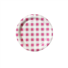 Gingham Pink Paper Plate 9 20pk