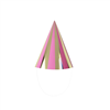 Gingham Pink Party Hat 6pk