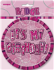 Glitz Badge Its My Birthday Pink