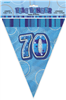 Glitz Flag Banner 70 Blue