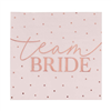 Hen Party Rose Gold Foiled Pink Napkins