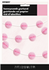 Honeycomb Ball Garland Light Pink 213M