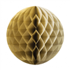 Honeycomb Ball Metallic Gold 25Cm