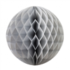 Honeycomb Ball Metallic Silver 25Cm