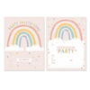 INVITATIONS RAINBOW BOHO 20PK E7364