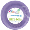 LAVENDER ROUND LUNCH PLATE 25PK ALP