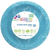 LIGHT BLUE ROUND DINNER PLATE 25PK ALP