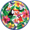 Luau Palm Tropical Paper Plate 9 8 Pack